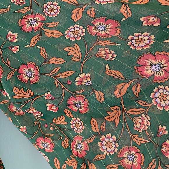 Misa Los Angeles Jessa mini chiffon dress in Evergreen Bloom pattern, X-small - Picture 7 of 12